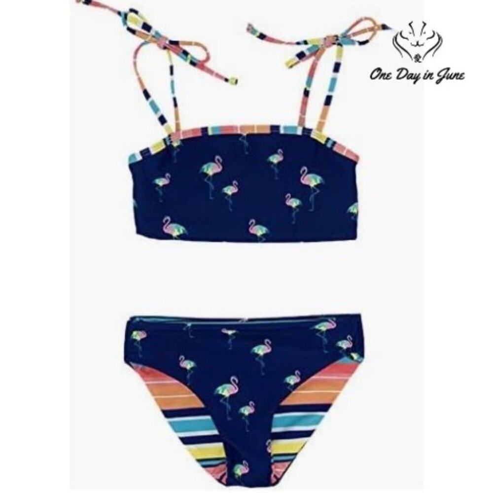 Splendid Take Wing Tube Bikini Swimsuit Size 14